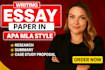 do essay writing, research summary, case study, proposal, english assignments
