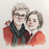 draw christmas cartoon caricature