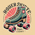 do  a create unique roller skates mascot logo with t shirt design