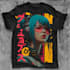 make tshirt and apparel design with cyberpunk style