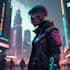 design anime character , cyberpunk character