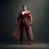 illustrate a strong and powerful superhero character