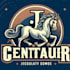 do design a unique centaur mascot logo with t shirt design