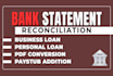 convert bank statement into financial statement