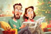 draw christmas cartoon caricature