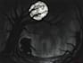 draw dark art illustration with engraving style