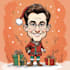 draw christmas cartoon caricature