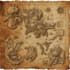 hand drawn vector fantasy map illustration city map