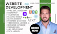 build, rebuild fullstack website development, mern stack, develop custom website