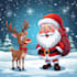 desing a stunning christmas cartoon caricatures