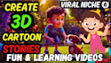 create faceless animation content for kids to earn