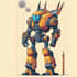 do an robot model, sci fi mech, industrial robot