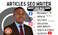 write SEO blog post and engaging articles on pet and animals care and training