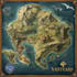 hand draw a fantasy map with digital watercolours
