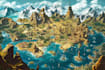 design a fantasy map illustration isometric map