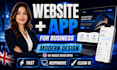 build a small business website and mobile app with modern design