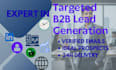 do targeted b2b lead generation and email list building