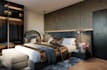 redesign 3d townhouse, cgi garden landscape, room layout plan, bedroom rendering