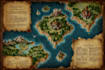create fantasy map illustration for map