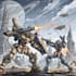 custom futuristic mecha robot character illustration art