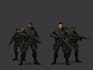 draw 2d game art military character design