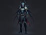 design fantasy and cyberpunk character