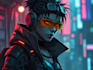 design anime character , cyberpunk character
