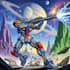 custom futuristic mecha robot character illustration art