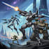 create cyberpunk sci fi robot, mecha character concept art