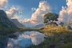 create epic fantasy world landscapes