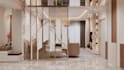 renovate interior luxury living room,dining space,coffe table,floor plan,render