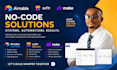 design airtable database airtable softr webapp n8n ai automation make automation