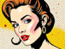 draw a retro pop art roy lichtenstein style