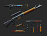 design creative concept art of weapons and items