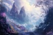 design fantasy background and landscape