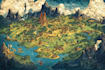 make fantasy map design map illustration fantasy map