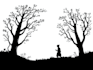 draw simple black and white illustration