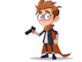 draw 2d vector character illustration for you