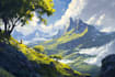 do fantasy landscapes and scenery art