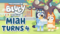 design a personalized birthday greet from bluey