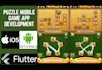 build flutter flame android ios mobile game app, level design puzzle unity game
