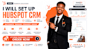 set up hubspot CRM email design landing page ai sales automation zapeir workflow