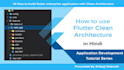 build a scalable flutter app with clean architecture