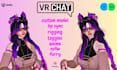 do vrchat avatar comnmission, vr character, furry nsfw, vrc avatar, anime, unity
