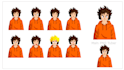 design custom 2d character of your like with multiple poses