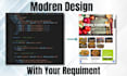 develop custom responsive website with html, css and bootstrap