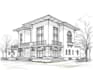 draw architectural sketch of buildings