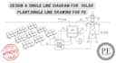 design a single line diagram for  solar plant,single line drawing for pe