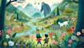 do illustrate cute and supper children book illustration