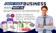 create responsive basic website small business website luxury website food site